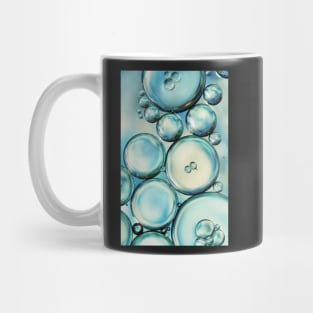 Sky Blue Bubble Abstract Mug